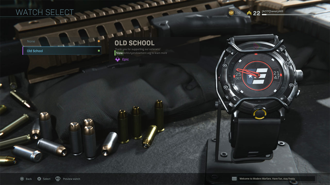 Get a Call of Duty®: Mobile themed in-game watch for Call of Duty