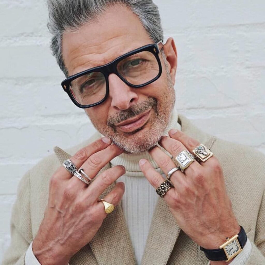 Jeff Goldblum Rocks Cartier and More