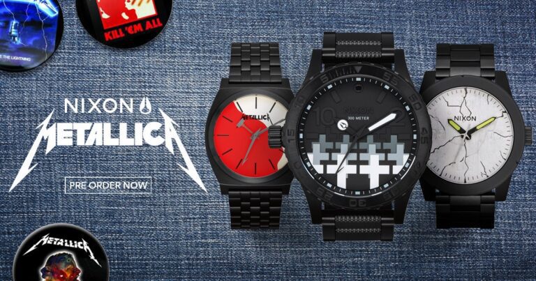 Relojes Metallica y Nixon
