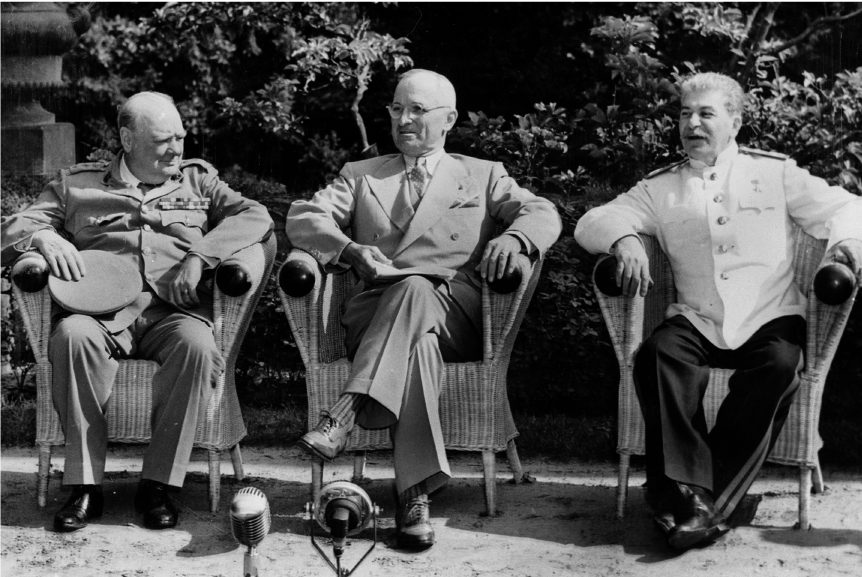 Churchill, Truman y Stalin 1945