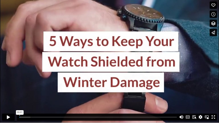 Cinco formas de mantener su reloj protegido contra los daños del invierno