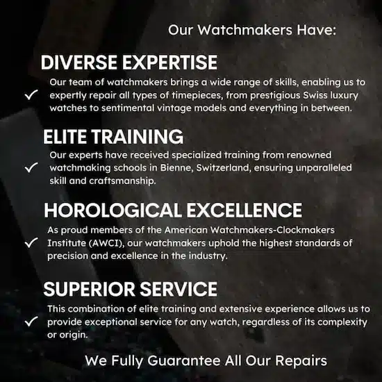Our Watchmakers Have