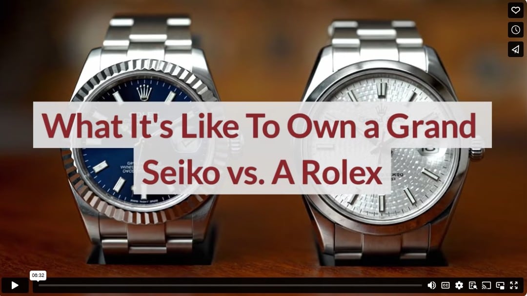 What It's Like To Own a Grand Seiko vs. A Rolex