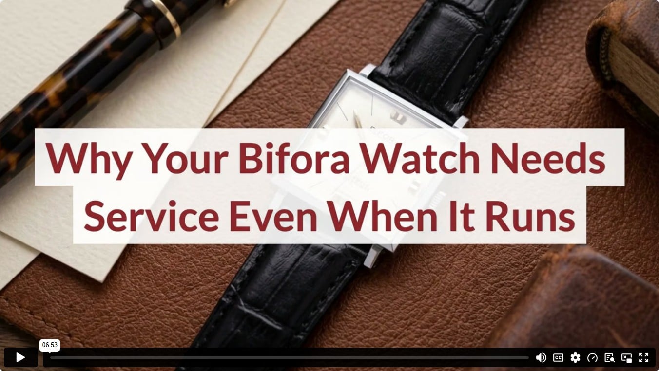 Why Your Bifora Watch Needs Service Even When It Runs