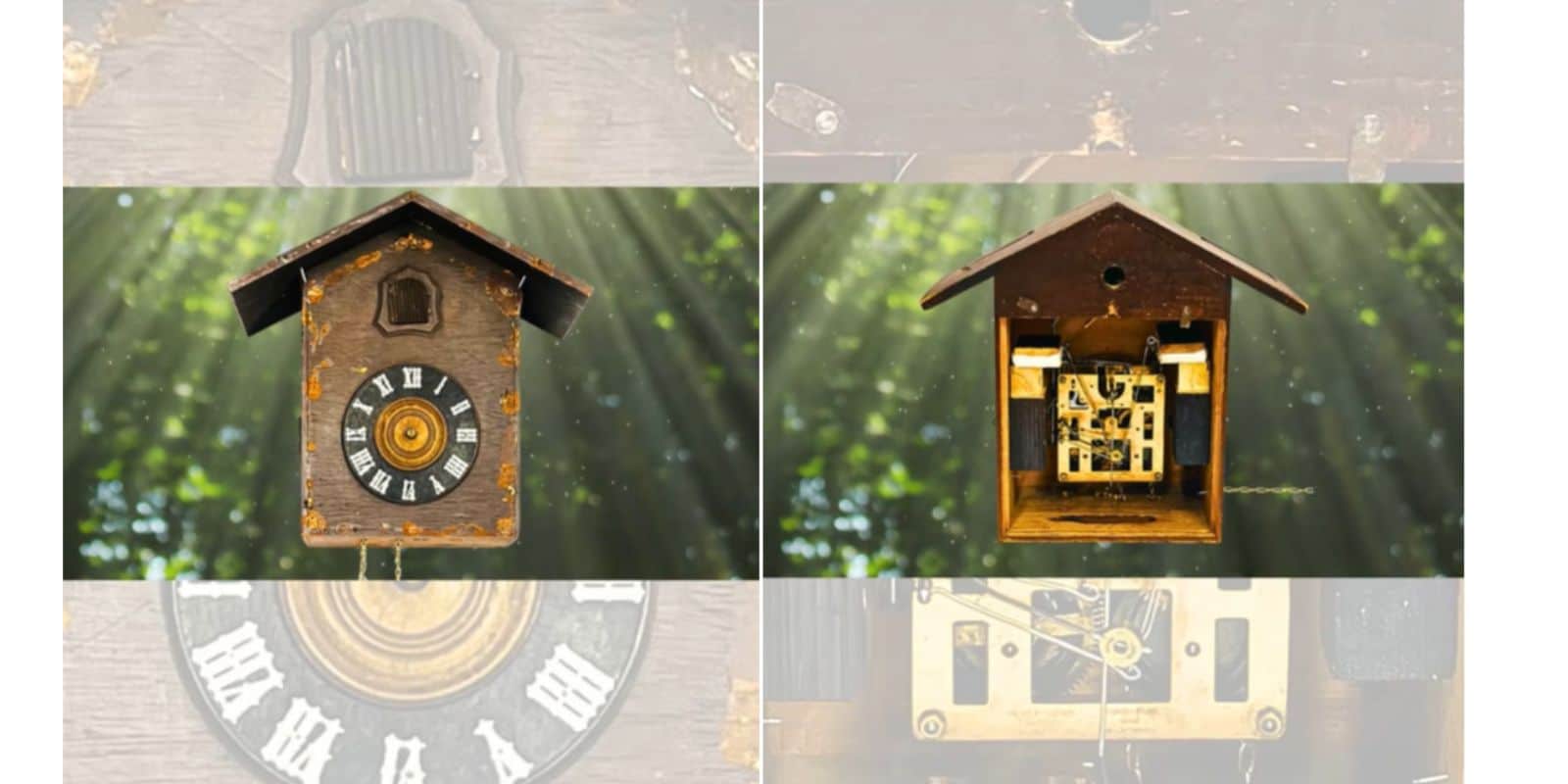 Before and after: an antique clock restored by Times Ticking